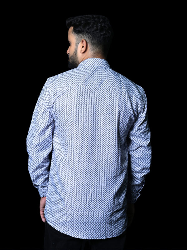 Rare Rabbit Classic Blue Geometric Button-Up Shirt