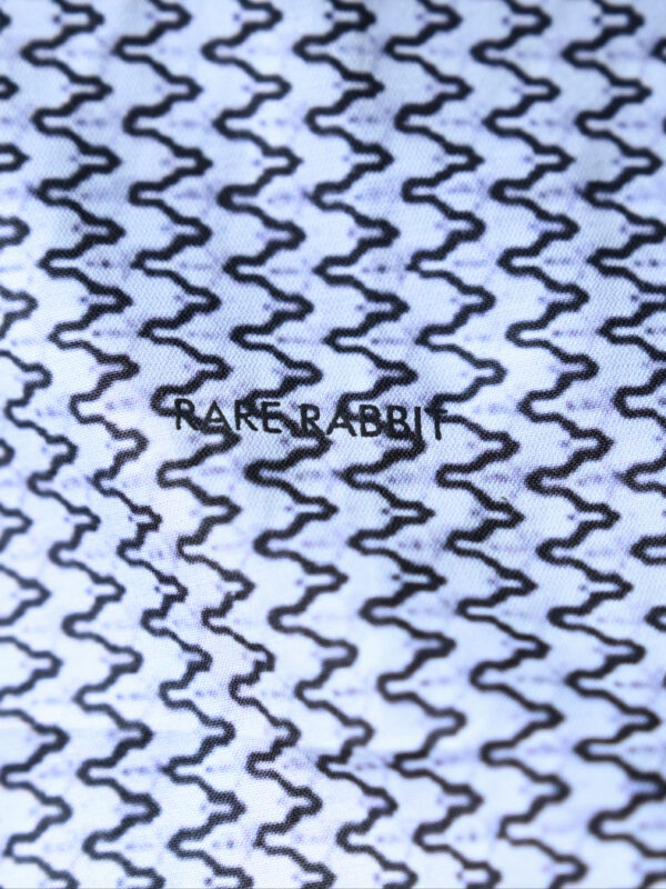 Rare Rabbit Classic Blue Geometric Button-Up Shirt