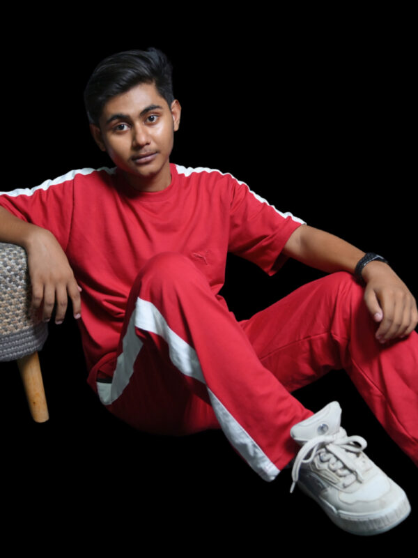 Puma Red Tracksuit Combo | T-Shirt & Joggers