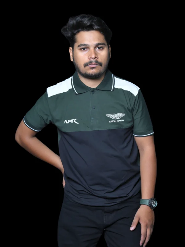 Aston Martin Inspired Polo T-Shirt – Dual Tone Racing Edition