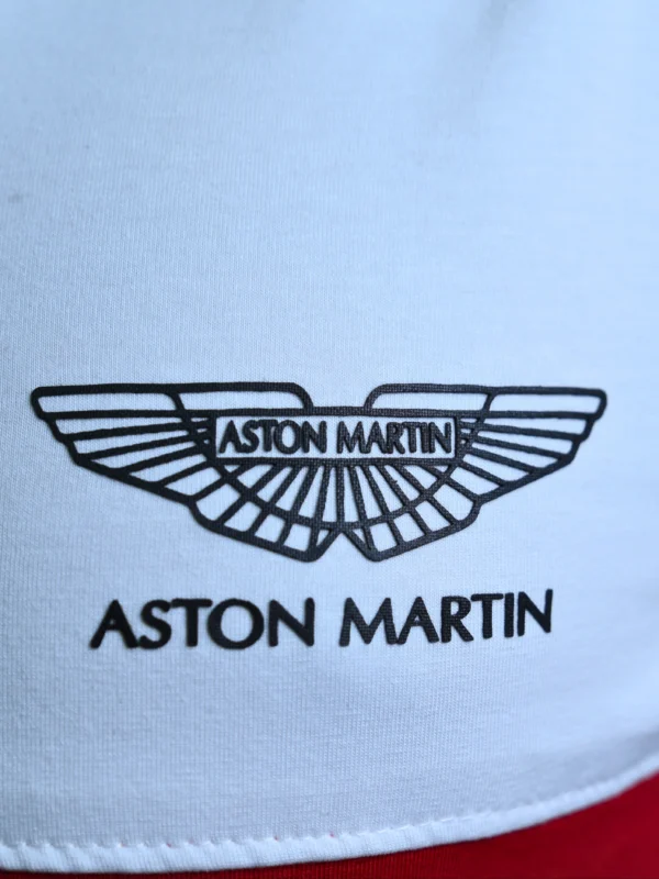 Aston Martin Style Polo T-Shirt- Red/White - Image 3