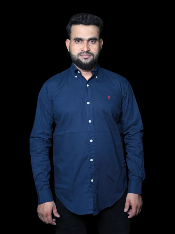 U.S. Polo Assn. Classic Navy Blue Button-Up Shirt