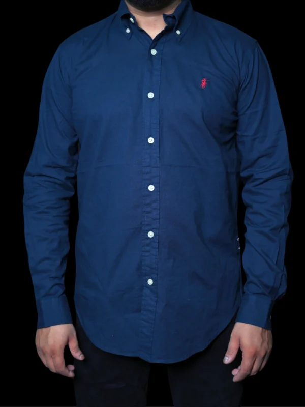 U.S. Polo Assn. Classic Navy Blue Button-Up Shirt