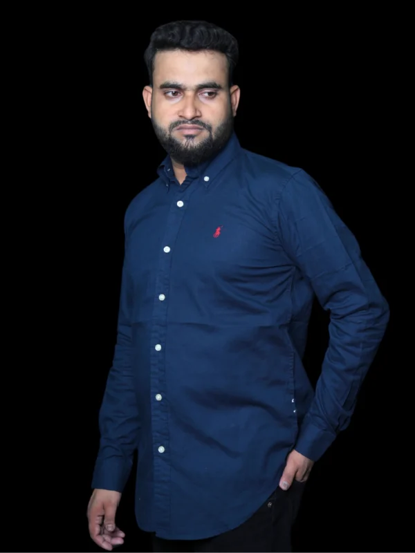 U.S. Polo Assn. Classic Navy Blue Button-Up Shirt