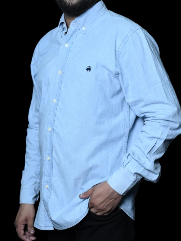 Polo Ralph Lauren Classic Light Blue Button-Up Shirt