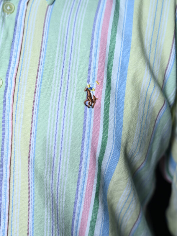 Polo Ralph Lauren Classic Pastel Striped Button-Up Shirt