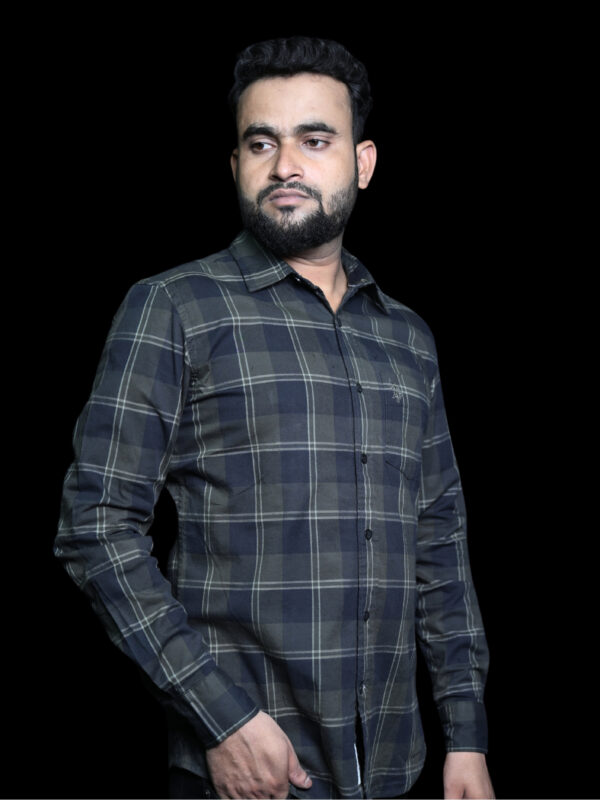 U.S. Polo Assn. Classic Black & Gray Plaid Button-Up Shirt