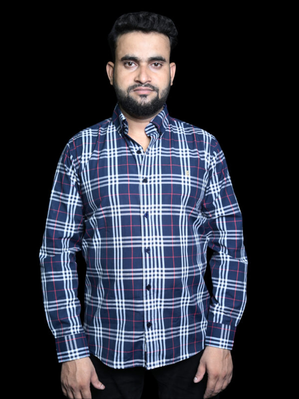 Blueberry Classic Navy Plaid Button-Up Shirt